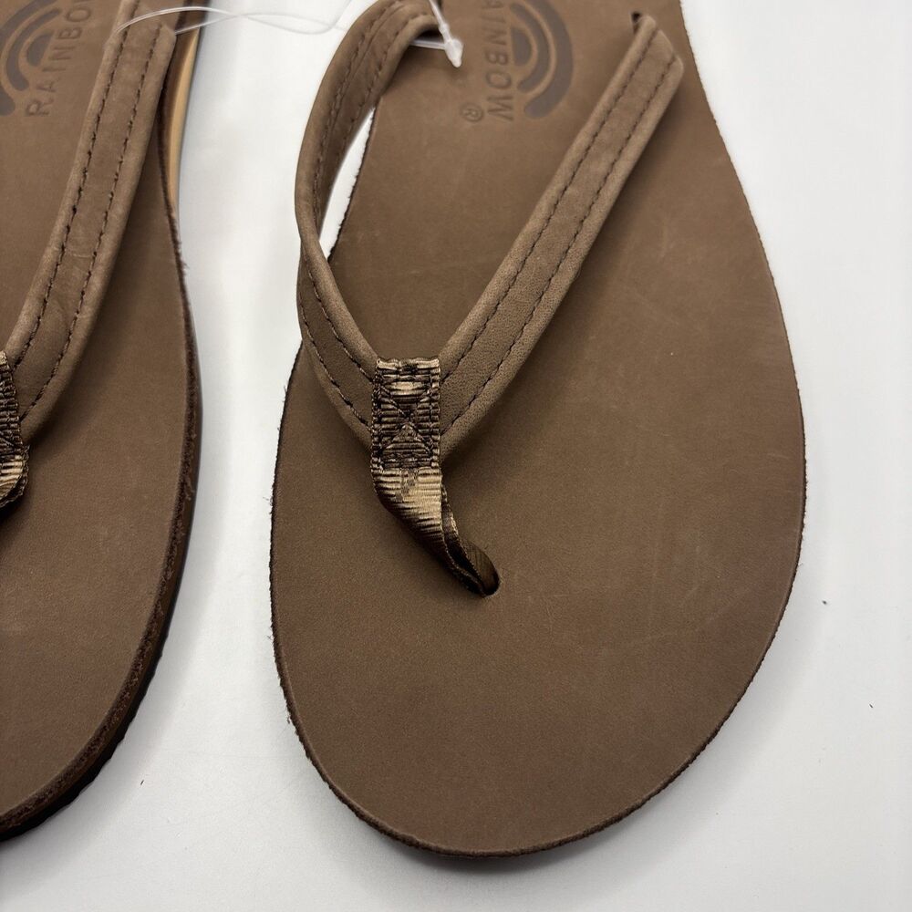 NWT Rainbow Sandals Women's Premier Leather Single Layer Narrow Expresso 301ALTS - Picture 9 of 10
